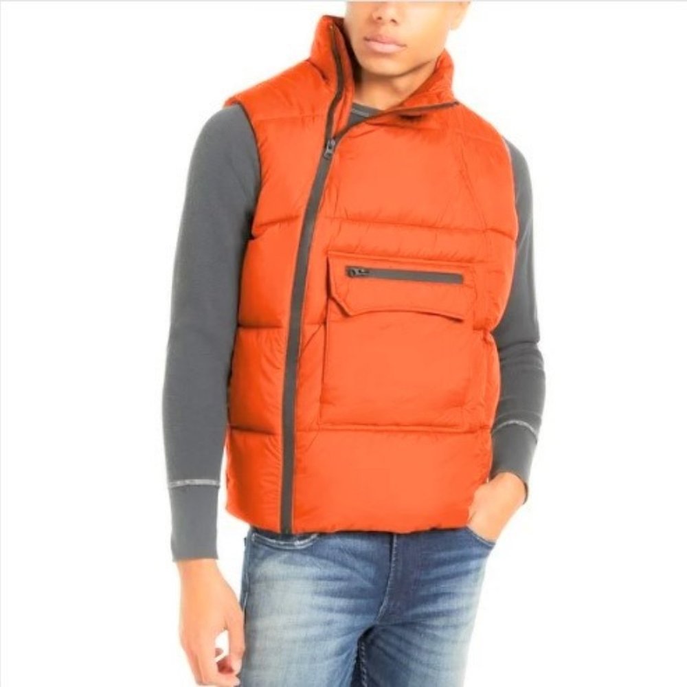 American Stitch Men's Side Zip Puffer Vest Size S